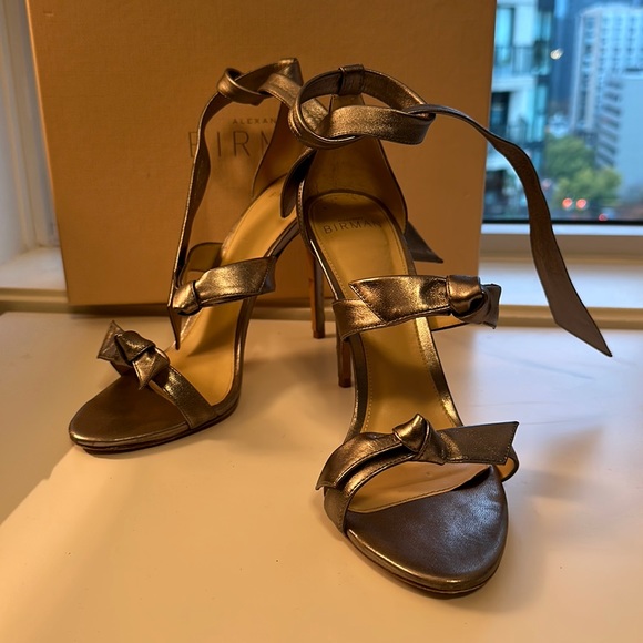 Metallic Alexandre Birman Heels - Picture 1 of 5
